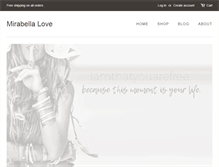 Tablet Screenshot of mirabellalove.com